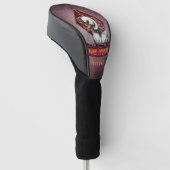 Punk zwaan: de gevederde rebel. golfheadcover (Schuin)