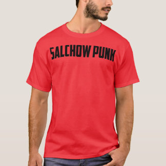 Punk zwarte tekst Salchow T-shirt