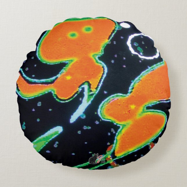 Punkin KC afbeelding Rond Kussen (Voorkant)