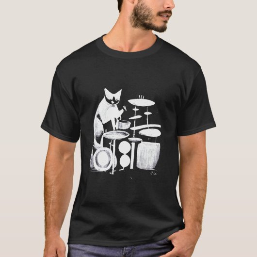 Punkkat drumt 2 t-shirt (Voorkant)