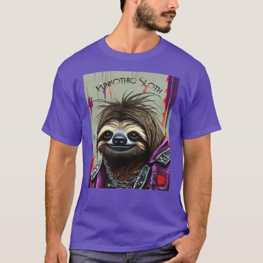 Punkothic Sloth T-shirt (Voorkant)
