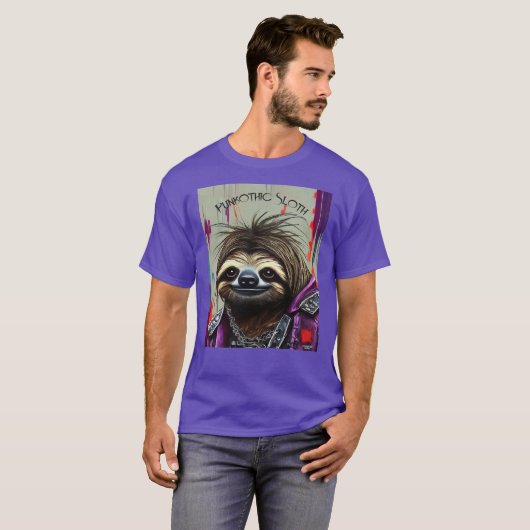 Punkothic Sloth T-shirt (Voorkant volledig)