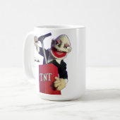punkpop met TNT-plunger Koffiemok (Voorkant links)