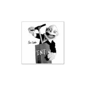 punkpop met TNT zuiger Rubberstempel (Afrduk)