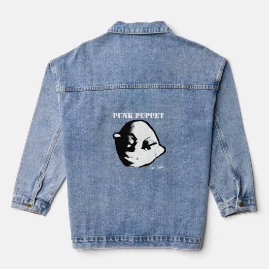 Punkpop (ontwerp van Erica Crooks) Denim Jacket (Achterkant)