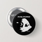 Punkpop (ontwerp van Erica Crooks) Ronde Button 5,7 Cm (Voorkant /achterkant)