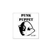 Punkpop (ontwerp van Erica Crooks) Rubberstempel (Afrduk)