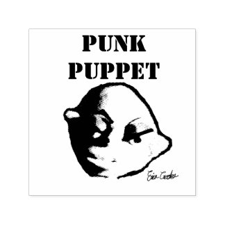 Punkpop (ontwerp van Erica Crooks) Zelfinktende Stempel