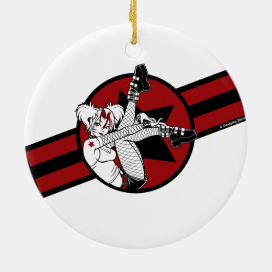 Punkrock Girl Ornament (Achterkant)
