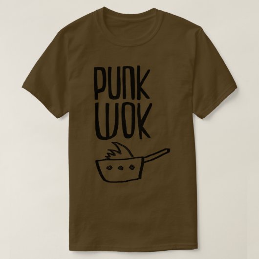 Punkrock Punk Wok T-shirt (Design voorkant)
