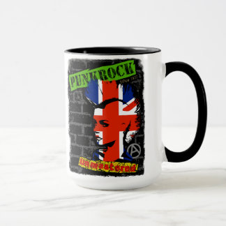 Punkrock - Union jack mohawk Mok