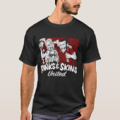 Punks and Skins United Oi Oi Oi Street Punks & Ski T-shirt (Voorkant)