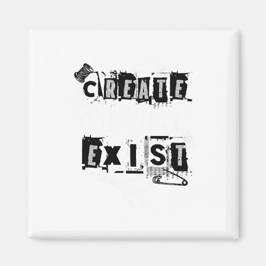 Punk's Creed Creëer Magneet (Voorkant)