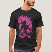Punks Draag roze naar Gothic Metal Rock Concert 2 T-shirt (Voorkant)