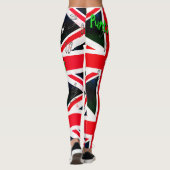 Punks niet Dode God Save Punks Grunge Union Jack Leggings (Achterkant)