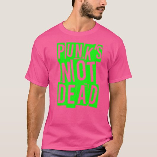 Punk's niet dode Punk rock is niet de de T-shirt (Voorkant)