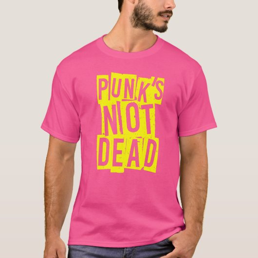 Punk's niet dode Punk rock is niet de de T-shirt (Voorkant)