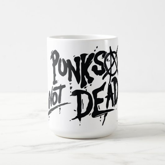 Punks niet dood - Mok 15 oz (Center)