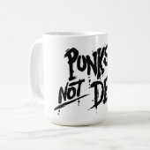 Punks niet dood - Mok 15 oz (Voorkant links)