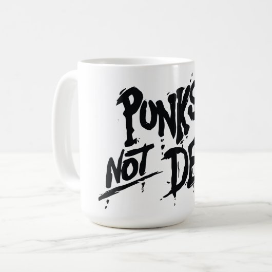 Punks niet dood - Mok 15 oz (Voorkant links)