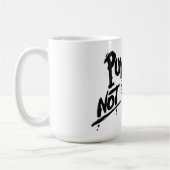 Punks niet dood - Mok 15 oz (Links)