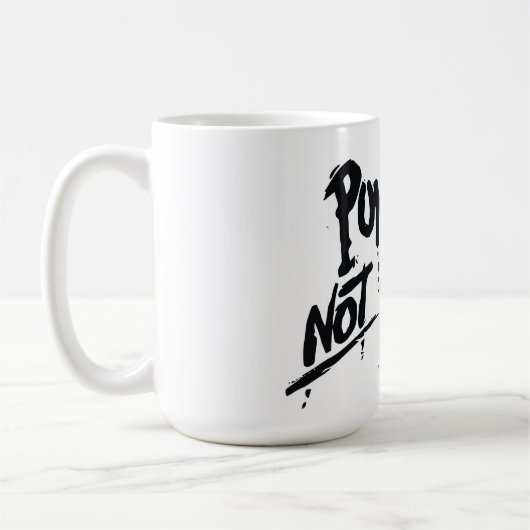 Punks niet dood - Mok 15 oz (Links)