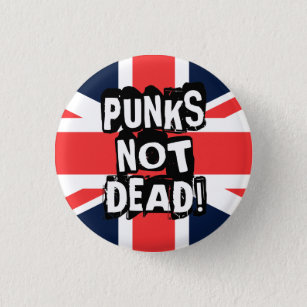 Punks niet dood ronde button 3,2 cm