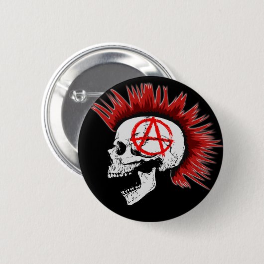 PUNKS NIET DOOD RONDE BUTTON 5,7 CM (Voorkant /achterkant)