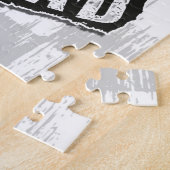 Punks Niet Dood Skull Mohawk Punk Rock Rocker Legpuzzel (Zijkant)