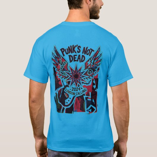 Punks Not Dead 2024 T-shirt London Calling Punk Ro (Achterkant)