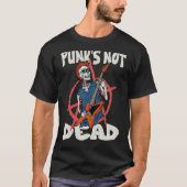 Punk's not Dead Anarchy Skeleton Guitar  Co T-shirt (Voorkant)