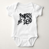 Punks not Dead - Baby Jersey Bodysuit 0-24 m (Voorkant)