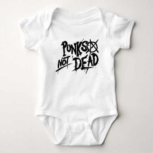 Punks not Dead - Baby Jersey Bodysuit 0-24 m (Voorkant)