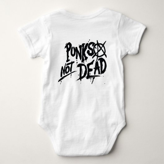Punks not Dead - Baby Jersey Bodysuit 0-24 m (Achterkant)