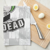Punks Not Dead Schedel Mohawk Punkrock Rocker Theedoek (Quarter Fold)