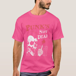 Punks Not Dead - Skull Punk Rock Muziek - Old Punk T-shirt