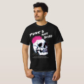 Punks Not Dead - Skull Punk Rock Muziek - Old Punk T-shirt (Voorkant volledig)