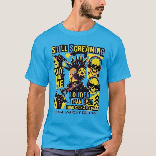 Punk's Not Dead T-shirt – Doe-het-zelf Punk Rock S (Voorkant)