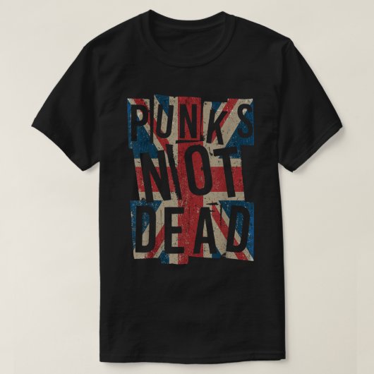 Punks not Dead - - UK London Flag - Punk I T-shirt (Design voorkant)
