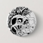 Punkskull-Button Ronde Button 5,7 Cm (Voorkant)