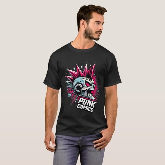 Punkstrips T-shirt (Voorkant volledig)