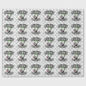 Punkt Not Dead Skull Mohawk Punk Rock Rocker Cadeaupapier (Vlak)