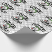 Punkt Not Dead Skull Mohawk Punk Rock Rocker Cadeaupapier (Hoek)