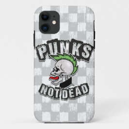 Punkt Not Dead Skull Mohawk Punk Rock Rocker Case-Mate iPhone Case