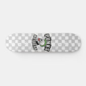 Punkt Not Dead Skull Mohawk Punk Rock Rocker Persoonlijk Skateboard (Horizontaal)