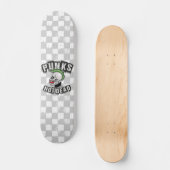 Punkt Not Dead Skull Mohawk Punk Rock Rocker Persoonlijk Skateboard (Voorkant)