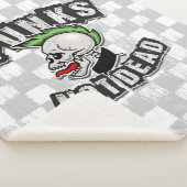 Punkt Not Dead Skull Mohawk Punk Rock Rocker Sherpa Deken (3/4)