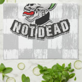 Punkt Not Dead Skull Mohawk Punk Rock Rocker Theedoek (Gevouwen)