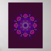 Punktmalerei trifft auf Mandala 1.21 Poster (Voorkant)