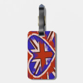 Punky British Style Bagagelabel (Achterkant verticaal)
